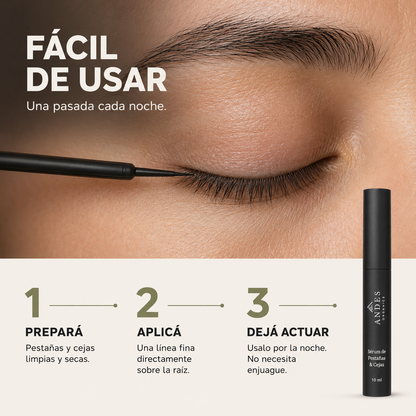 Sérum de Pestañas & Cejas — Más Largas & Fuertes
