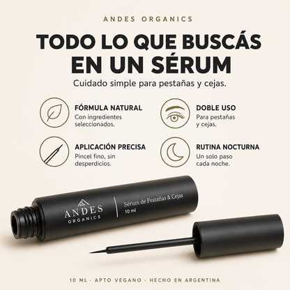 Sérum de Pestañas & Cejas — Más Largas & Fuertes