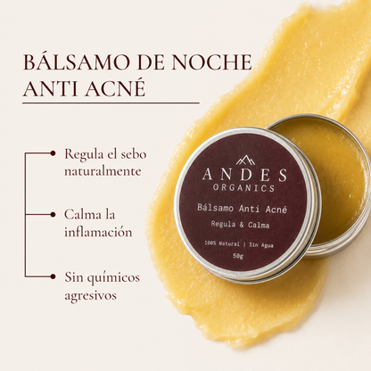 Bálsamo Nocturno · Anti Acné & Enrojecimiento